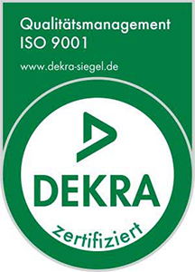 Dekra-Zertifikat (Qualitätsmanagement ISO 9001)