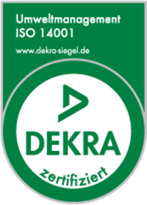 Dekra-Zertifikat (Qualitätsmanagement ISO 14001)